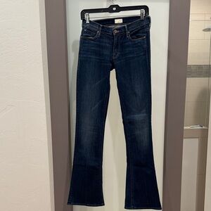 Mother Blue Jeans The Runaway Flowers From The Storm Low Rise - Size 26